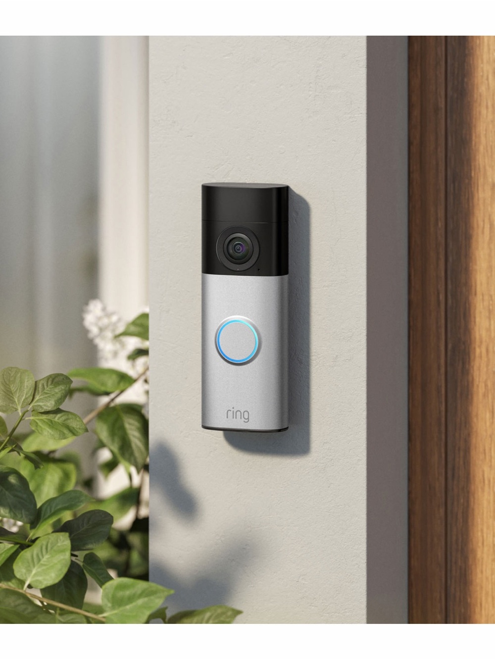 Ring Battery Doorbell Plus 2nd Gen 2K Video Doorbell Nickel Silver w/ Box